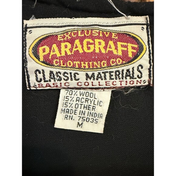 Vintage Wool Blend Striped Burgundy and Brown Button Down Vest Women’s Size M - Picture 8 of 9